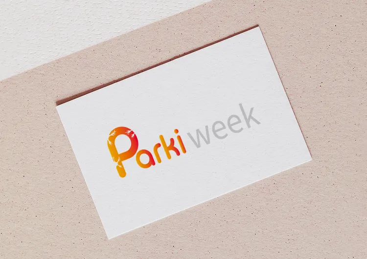 Mockup du logo Parkiweek