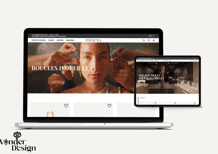 Maquette responsive du site web PDPAOLA