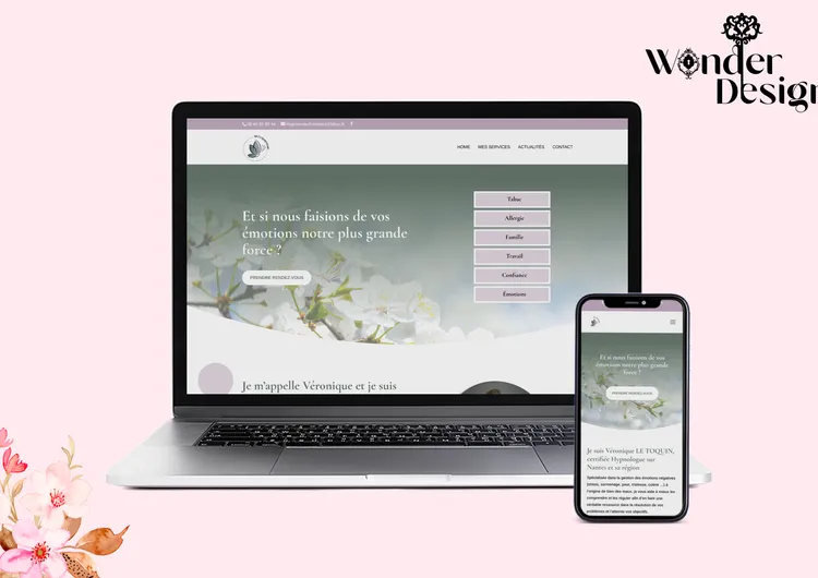 Maquette responsive du site web Metamorphose
